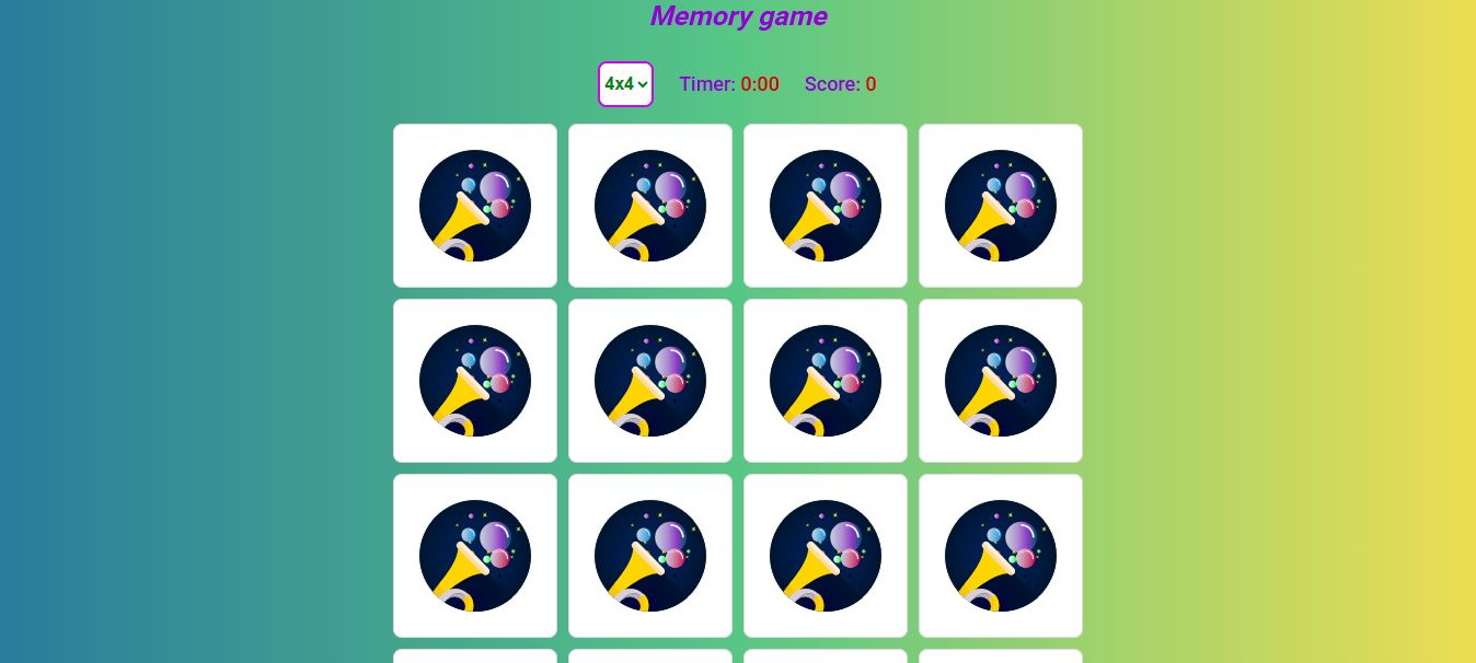 Memory game